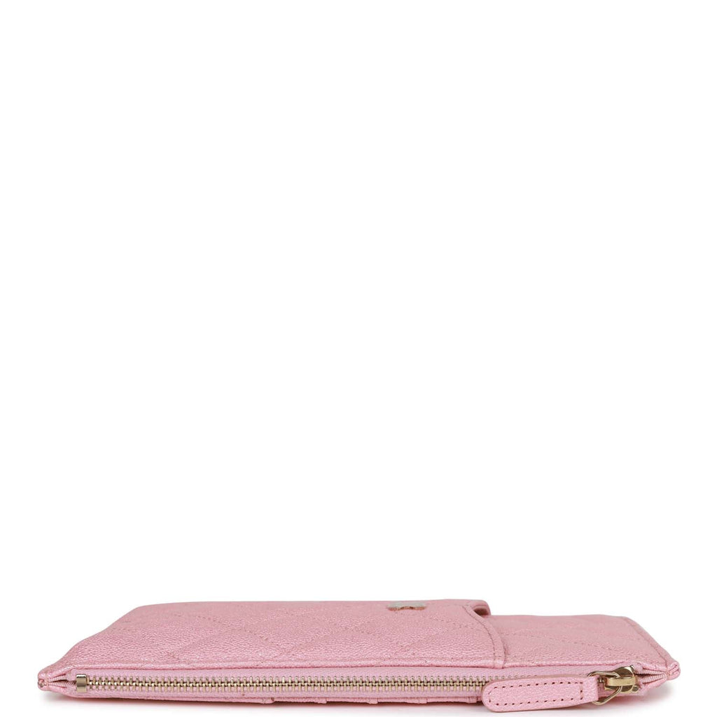 Return to Tiffany Small zip wallet in blush pink leather Blush