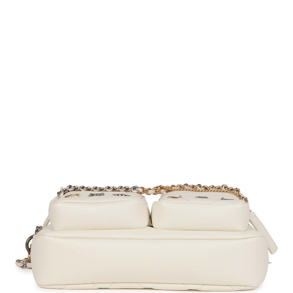 Chanel Small Camera Bag White Calfskin Mixed Metal Hardware – Madison  Avenue Couture