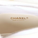Chanel Small Camera Bag White Calfskin Mixed Metal Hardware