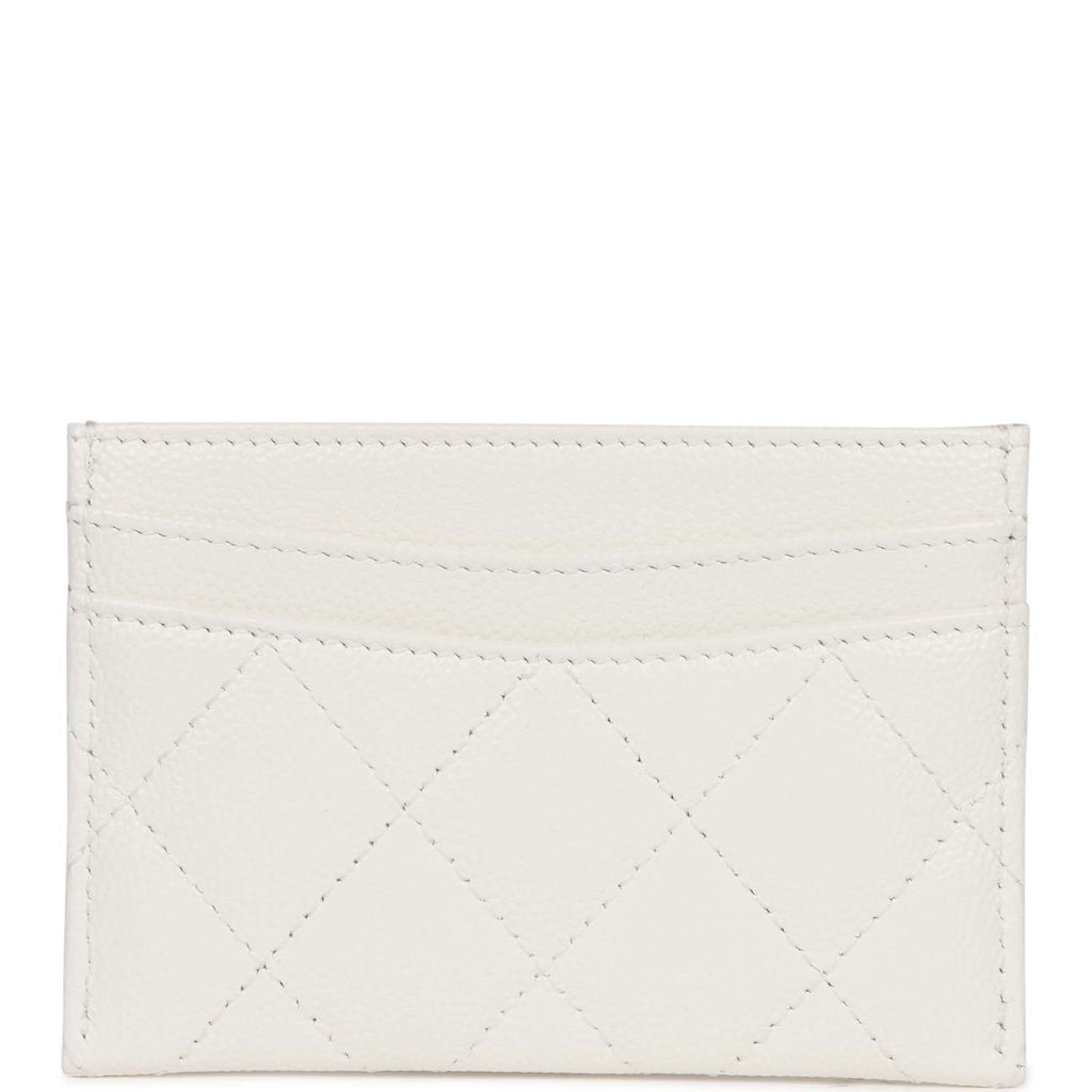 Caviar Quilted Flap Card Holder Wallet Beige – Trends Luxe