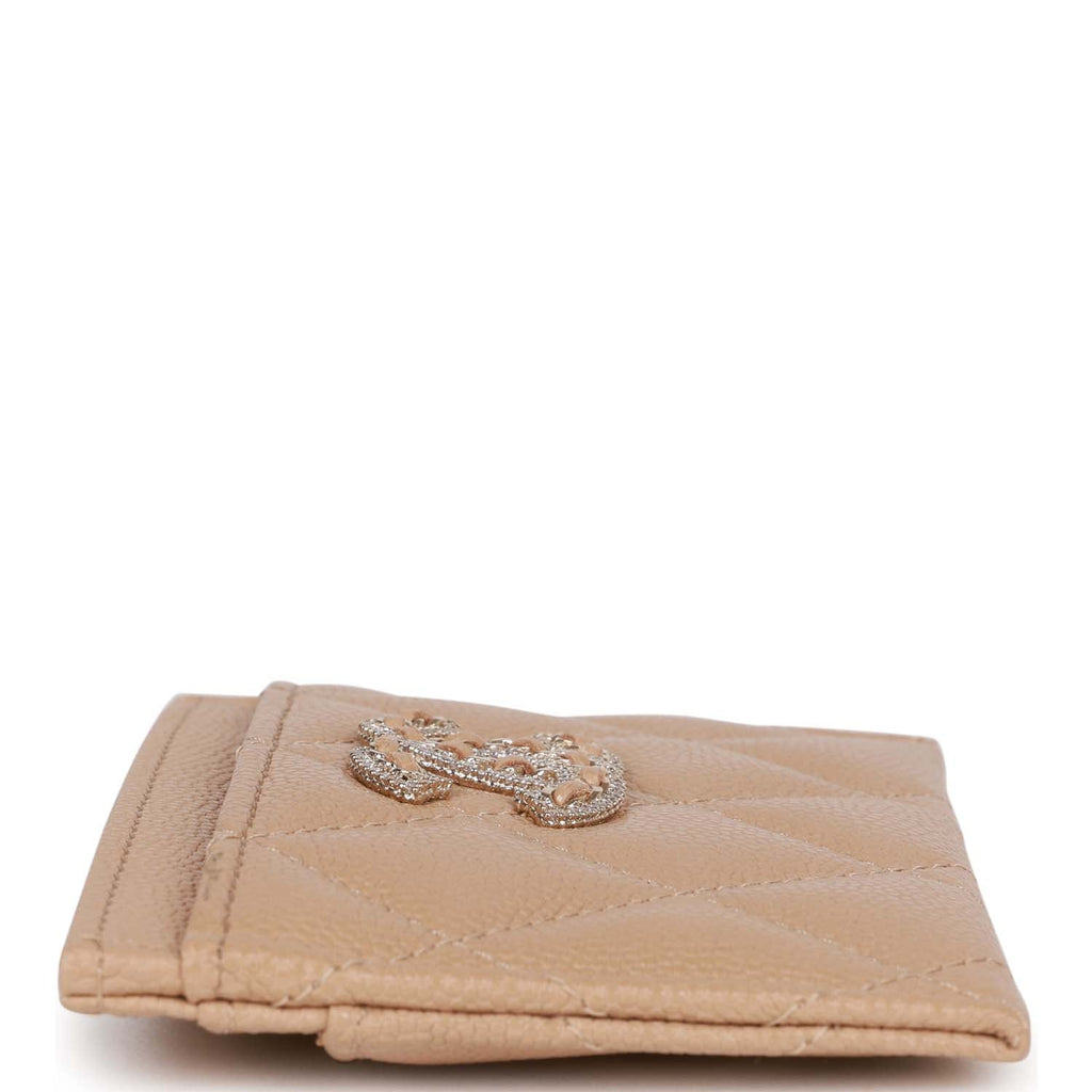 Chanel Flap Card Holder Wallet Beige Caviar Light Gold Hardware – Madison  Avenue Couture