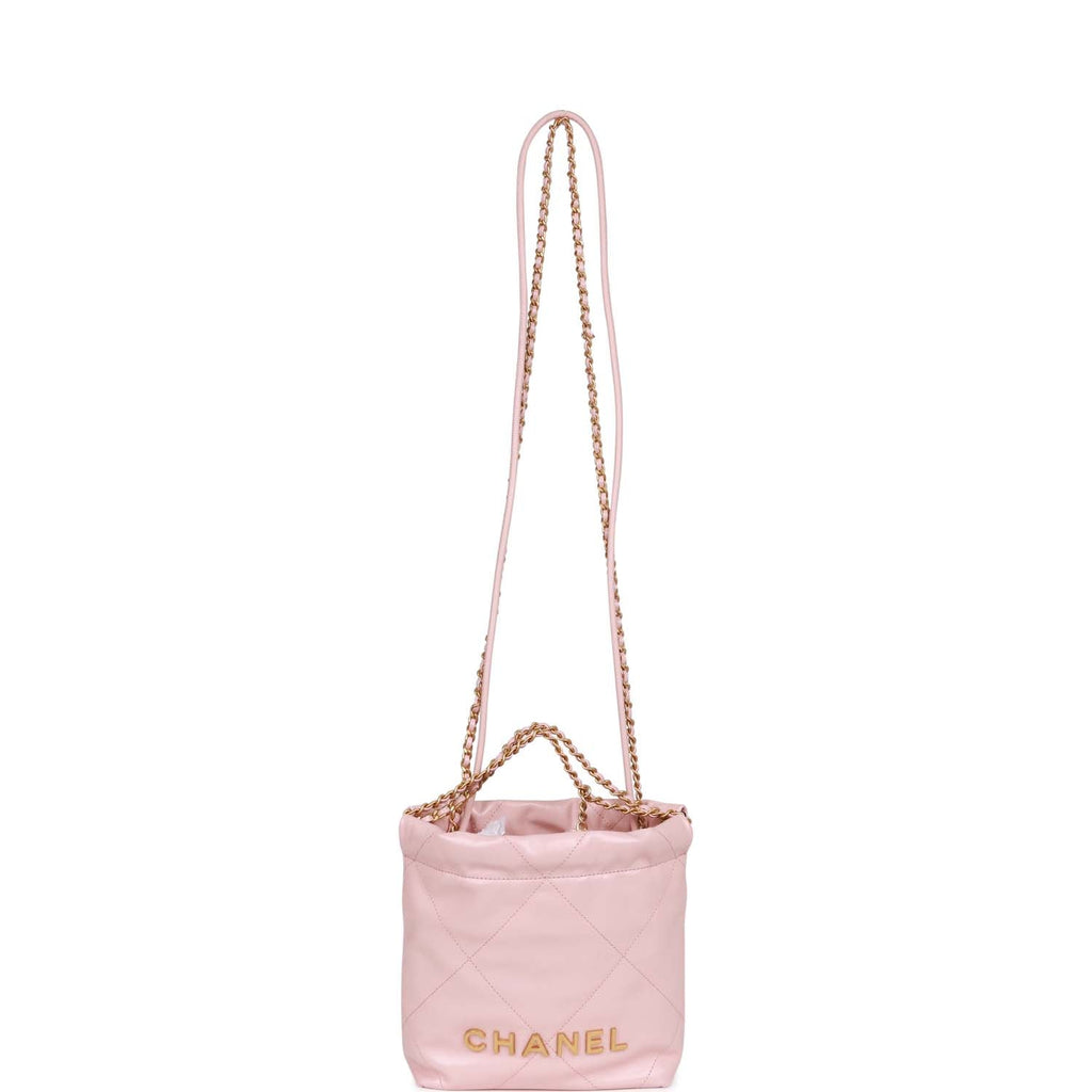 Chanel Small 22 Bag White Calfskin Gold Hardware – Madison Avenue Couture