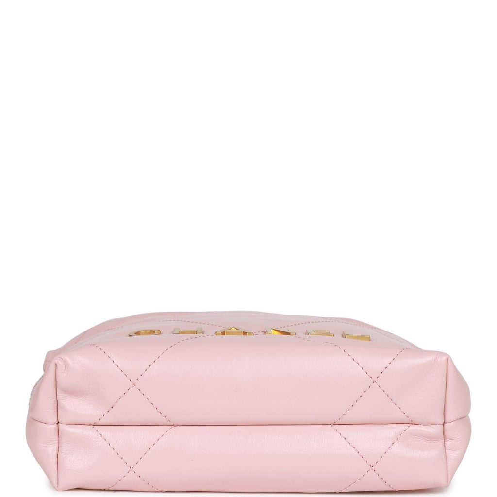 Chanel Mini 22 Bag Pink Calfskin Gold Hardware – Madison Avenue Couture