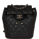 chanel mini urban spirit backpack Small Quilted Lambskin Bag Navy Twin adjustable leather backpack straps Chanel Red Quilted Lambskin Leather