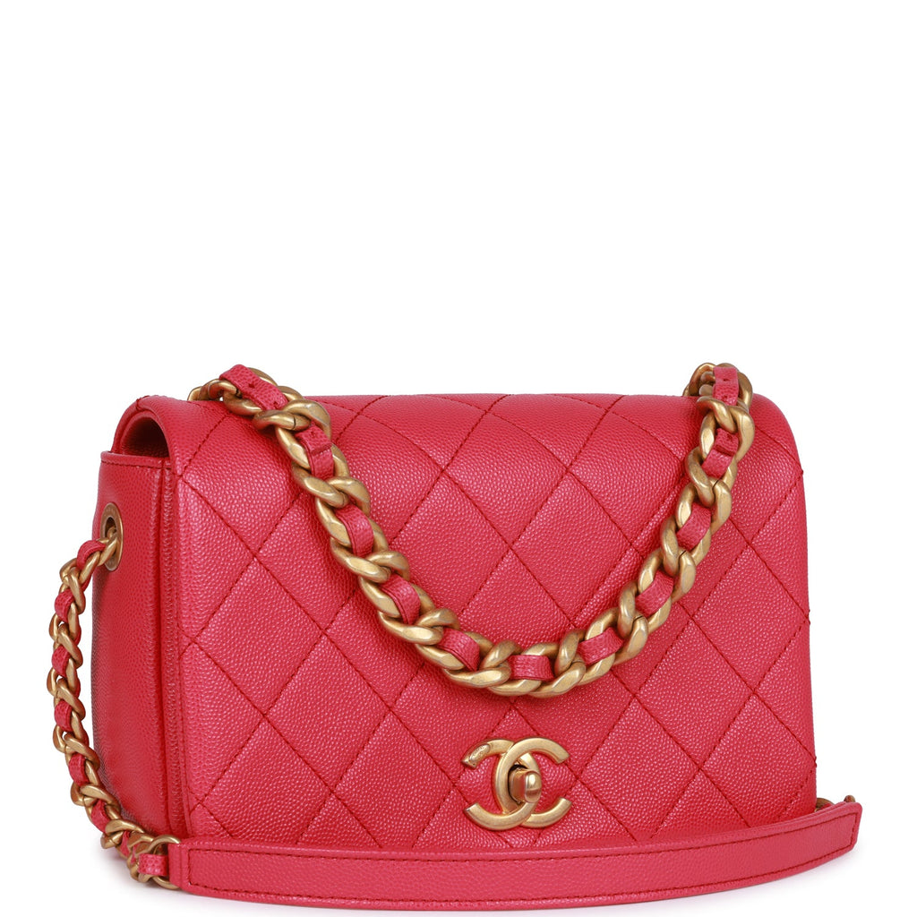 Chanel Nude Quilted Caviar Leather Small Classic Double Flap Bag Chanel