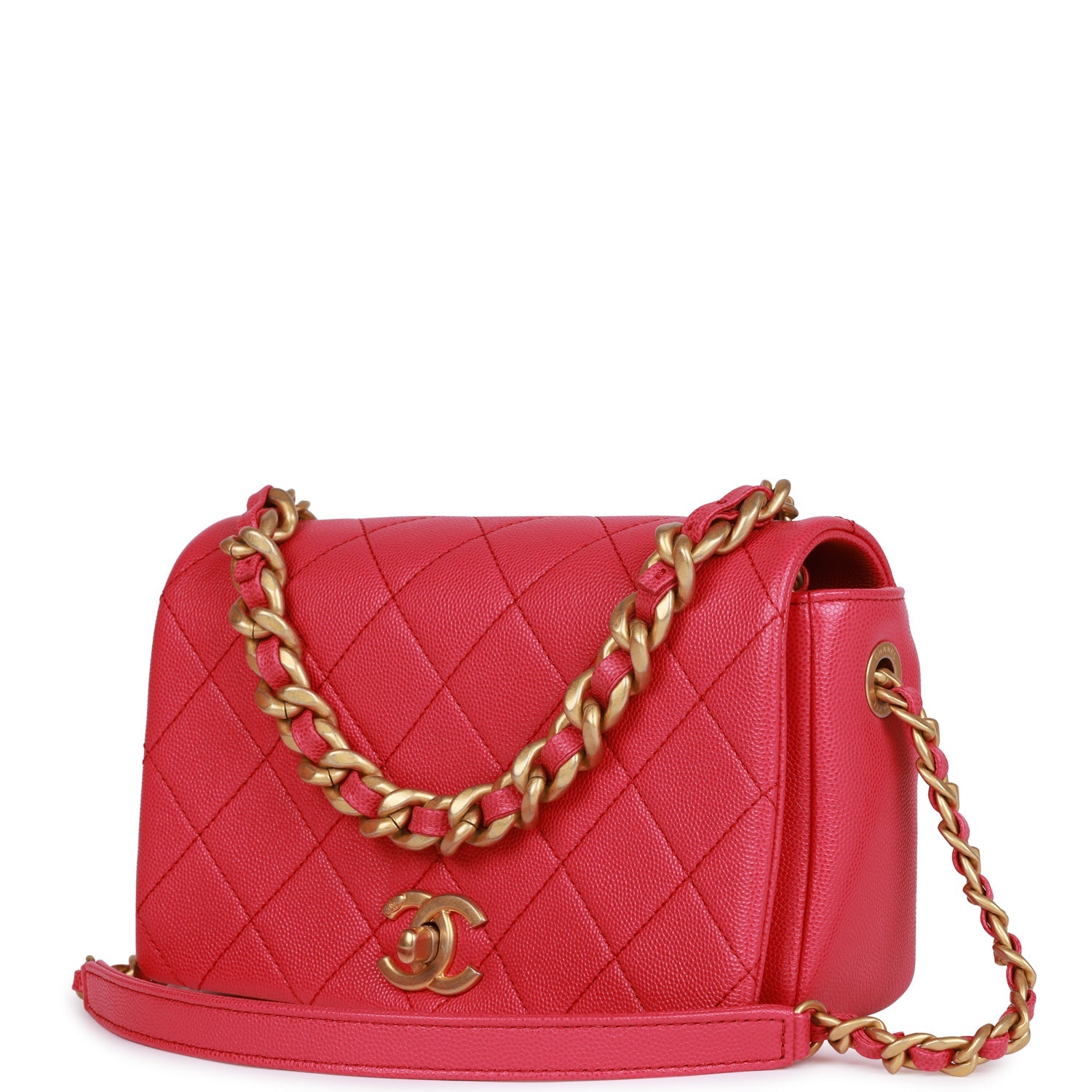 Chanel Fashion Therapy Flap Bag Hot Pink Caviar Gold Hardware – Madison ...