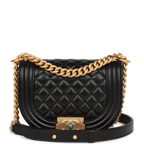 LP2205 - Miss Lulu V-stitched Flap Leather Chain Bag - Black