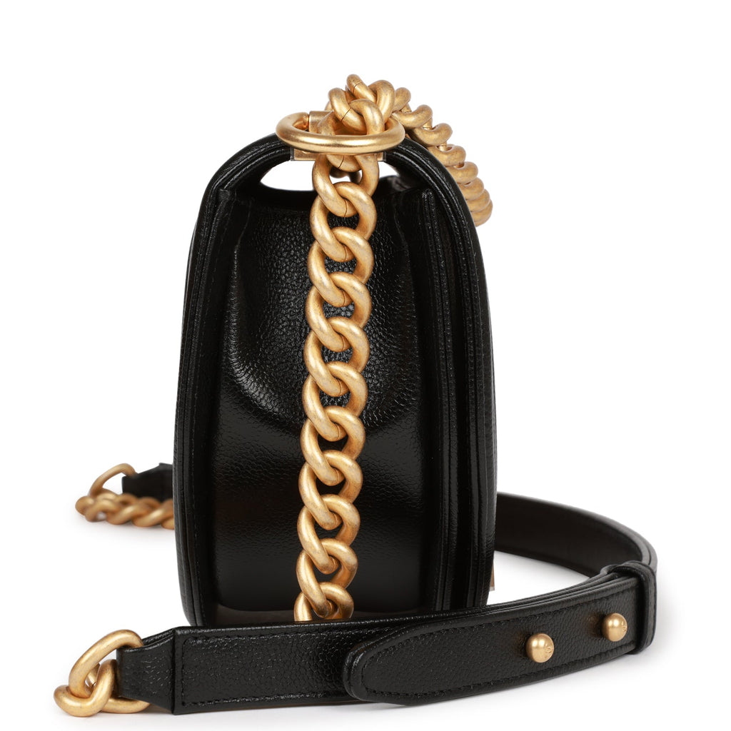 CHANEL Chain Around Shoulder Crossbody Bag Black Calfskin Flap