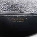 Chanel Small Boy Bag Messenger Black Caviar Antique Gold Hardware