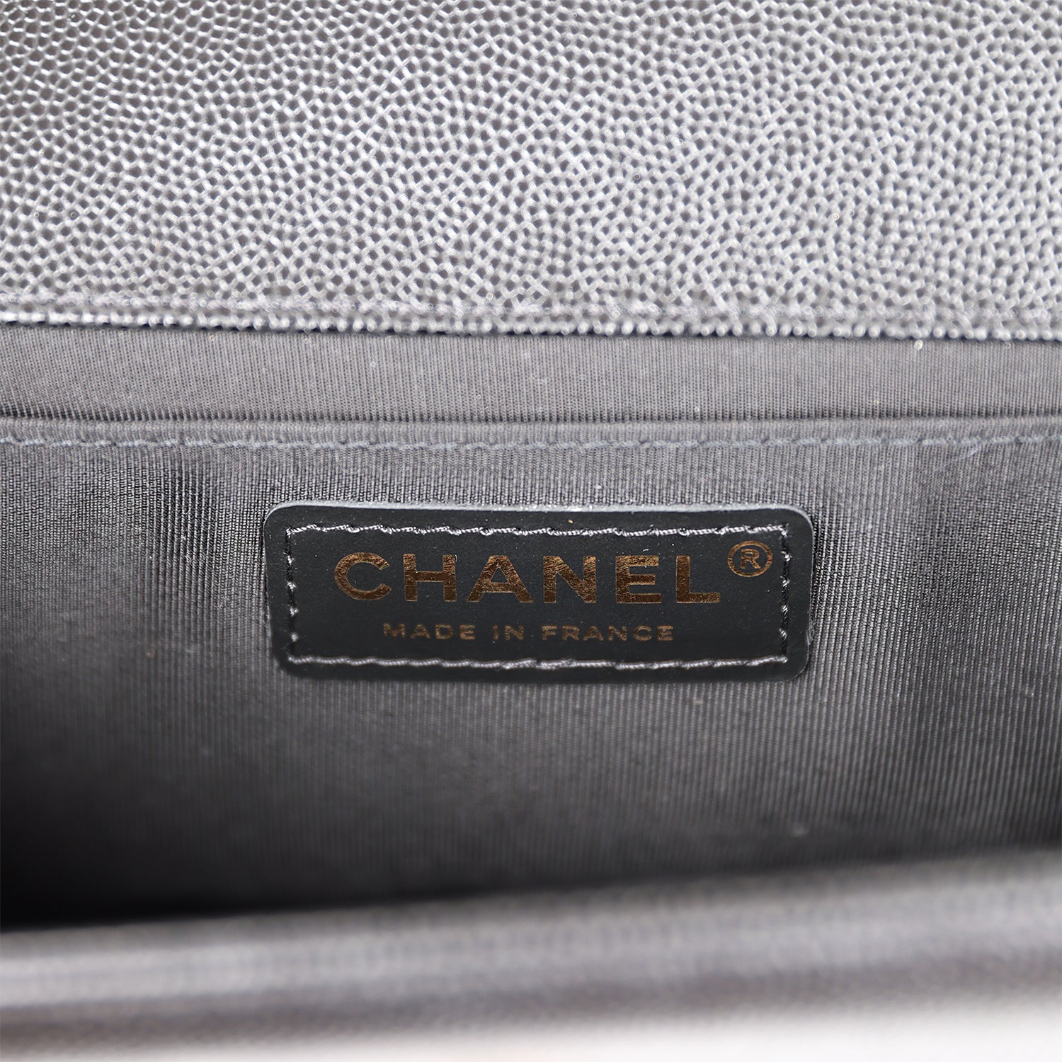 BOY BAG MEDIUM 25 GREY CAVIAR GOLD HARDWARE main image 1
