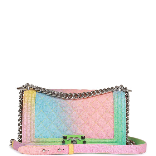 CHANEL, Bags, Chanel Boy Pastel Rainbow Small Caviar