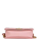 Chanel Medium Boy Bag Pink Caviar Antique Gold Hardware