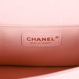 Chanel Medium Boy Bag Pink Caviar Antique Gold Hardware