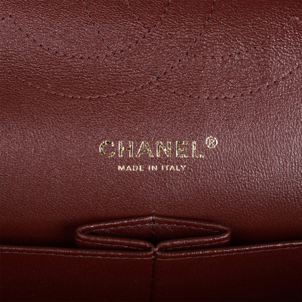 Chanel 1992 Mademoiselle Classic Flap Jumbo Shoulder Bag - Dark Brown
