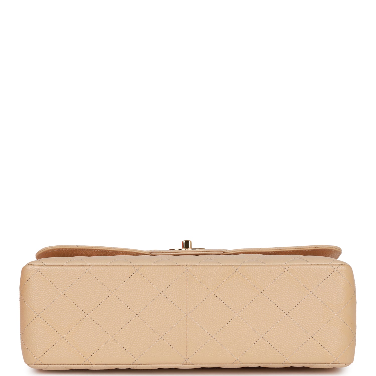 Chanel Beige Quilted Caviar Jumbo Classic Double Flap Bag – Madison ...