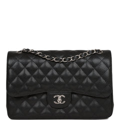 Chanel Pre-Owned Jumbo Classic Flap Shoulder Bag - Black