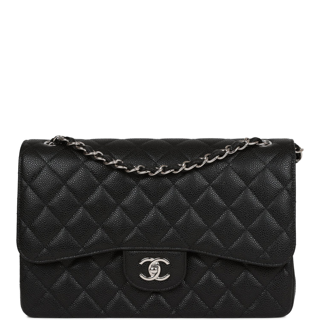 CHANEL CC QUILTED CALFSKIN LARGE FLAP BAG