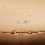 Chanel Jumbo Classic Double Flap Bag Beige Caviar Silver Hardware