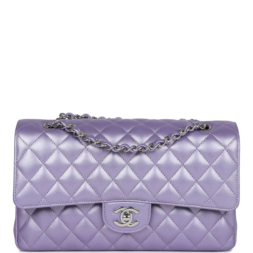 purple chanel wallet
