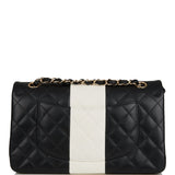 Chanel 2020 White and Black Leather Flap Bag · INTO