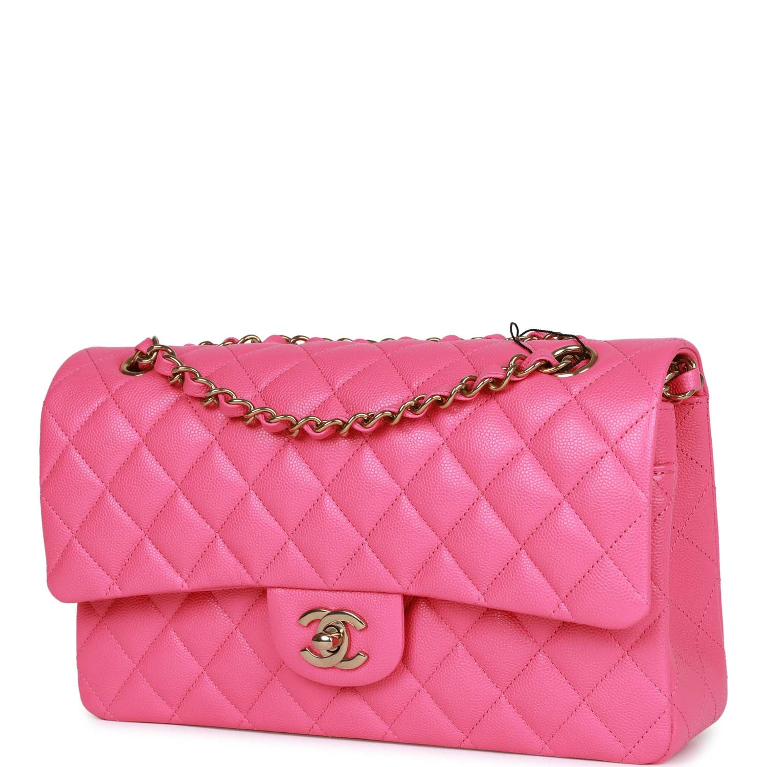 Chanel Hot Pink Caviar Medium Double Flap Bag Gold Hardware – Madison ...