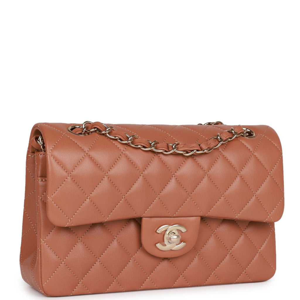 CHANEL, Bags, Bnew 22a Chanel 9 Flap Small Caramel Brown Bag