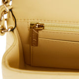Chanel Mini Rectangular Flap Bag Yellow Lambskin Light Gold Hardware