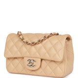 Chanel Square Mini Flap 22C Beige BNIB RARE Light Gold HW, Luxury