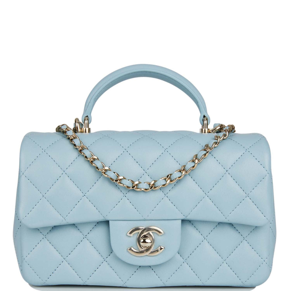 blue chanel mini bag