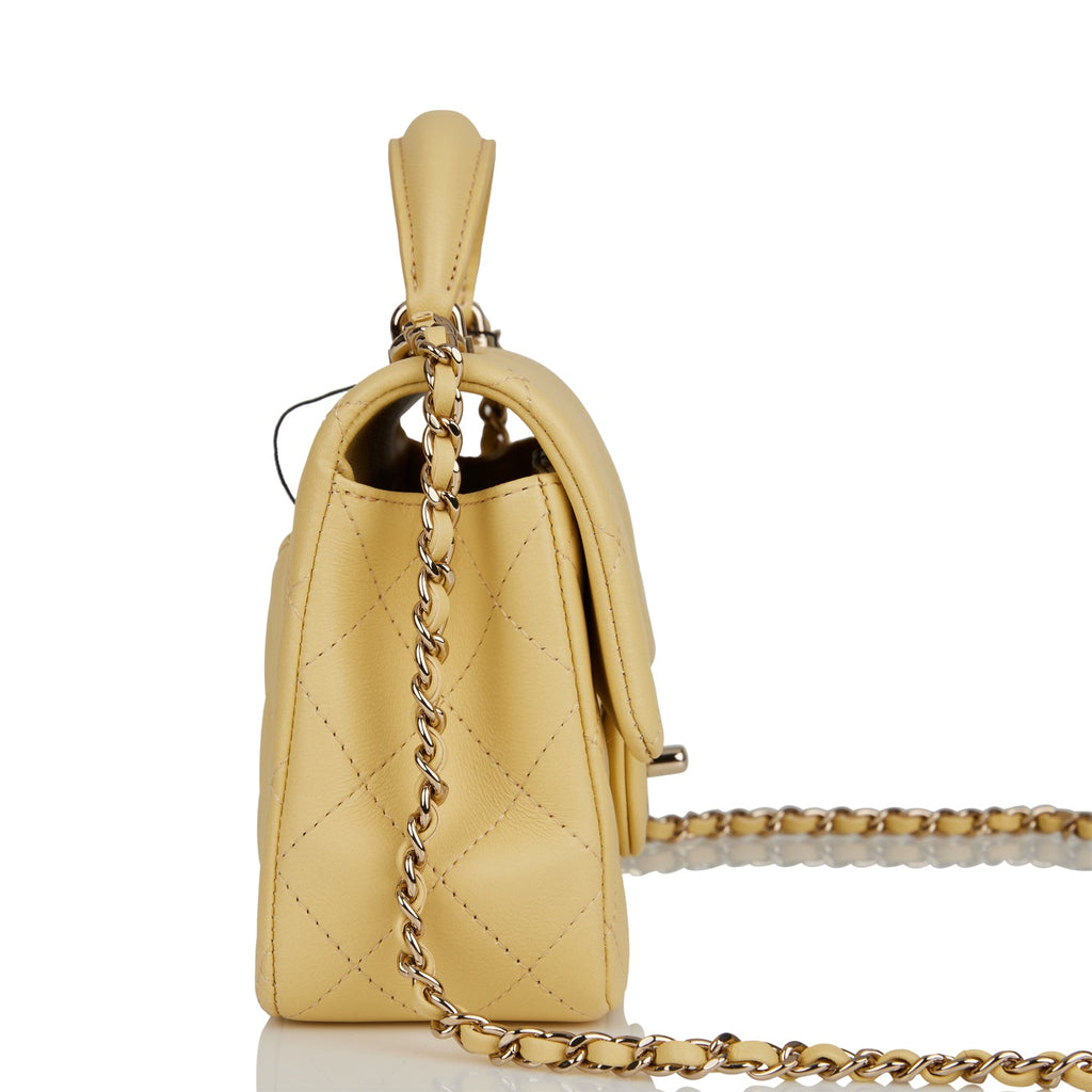 Chanel 2023 Mini 31 Shopping Bag - Yellow Handle Bags, Handbags - CHA959039