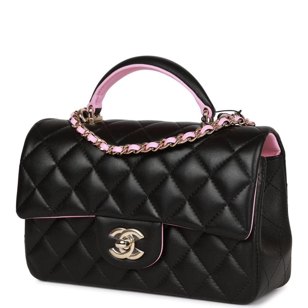 Pink and black chanel bag Clearance