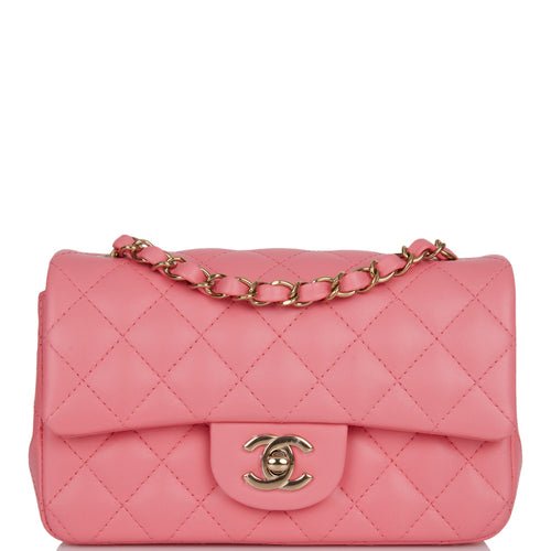 Chanel Vintage Mini Square Red GHW SYL1017