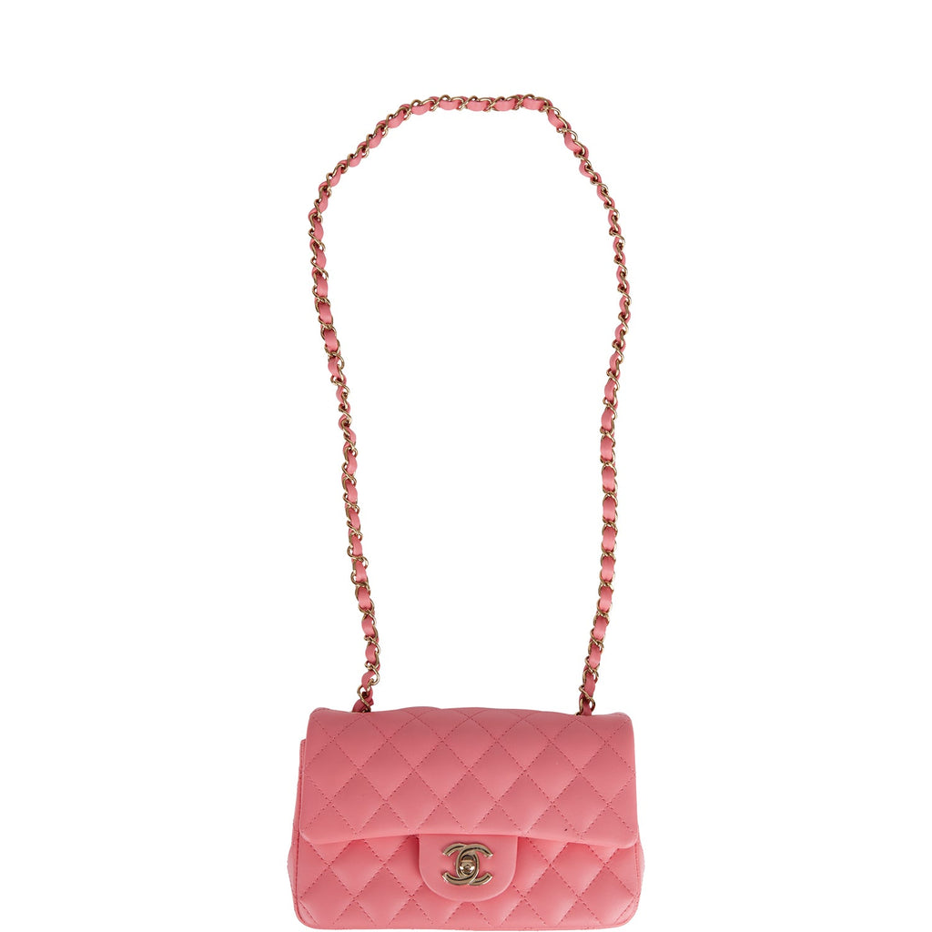 CHANEL, Bags, Chanel Mini Flap Coral Red