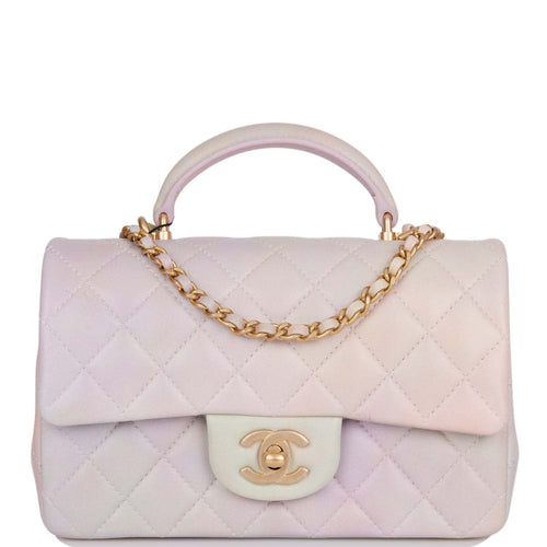 Chanel Enamel & Gold Handle Flap Bag Light Pink PREORDER – Vault 55