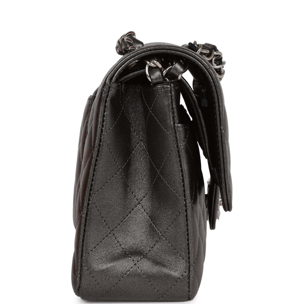 Rare New Mini Pewter Chanel Crossbody Handbag