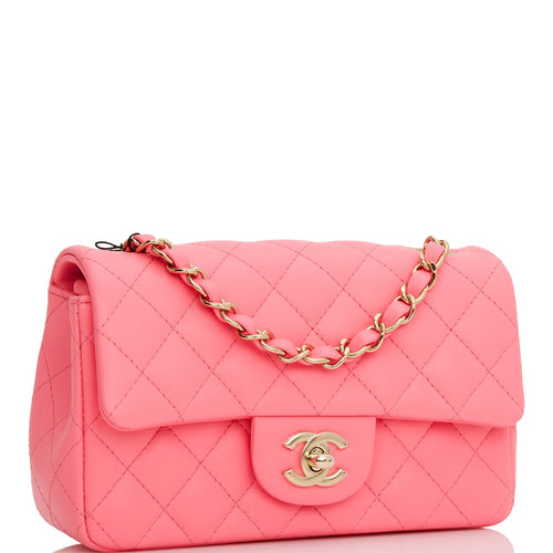 Chanel Pink Caviar Skin Medium Classic Double Flap Bag 87881
