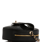 Chanel CC In Love Large Heart Bag Black Lambskin Light Gold Hardware for MG