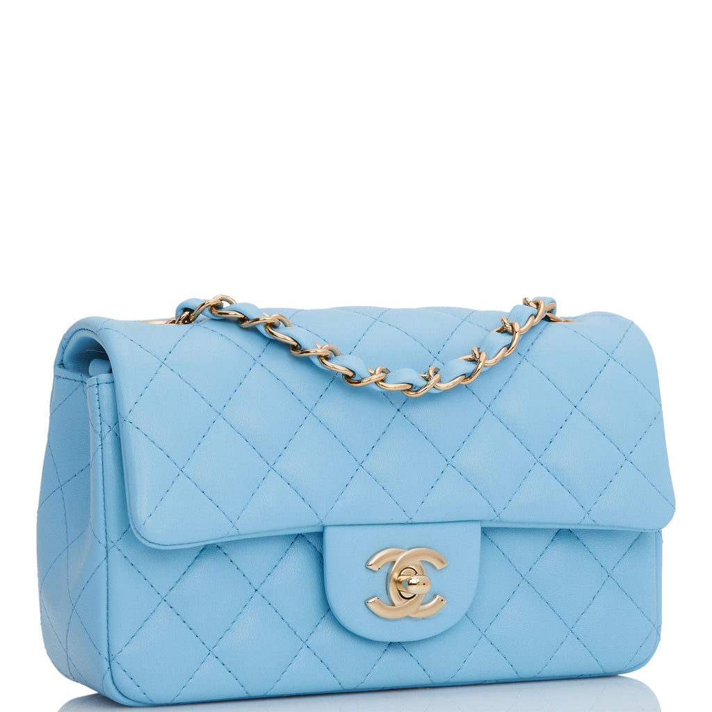Bonhams : A ROYAL BLUE QUILTED LAMBSKIN CLASSIC DOUBLE FLAP BAG Chanel,  2019 (includes serial sticker, authenticity card, felt protector, dust bag  and box)