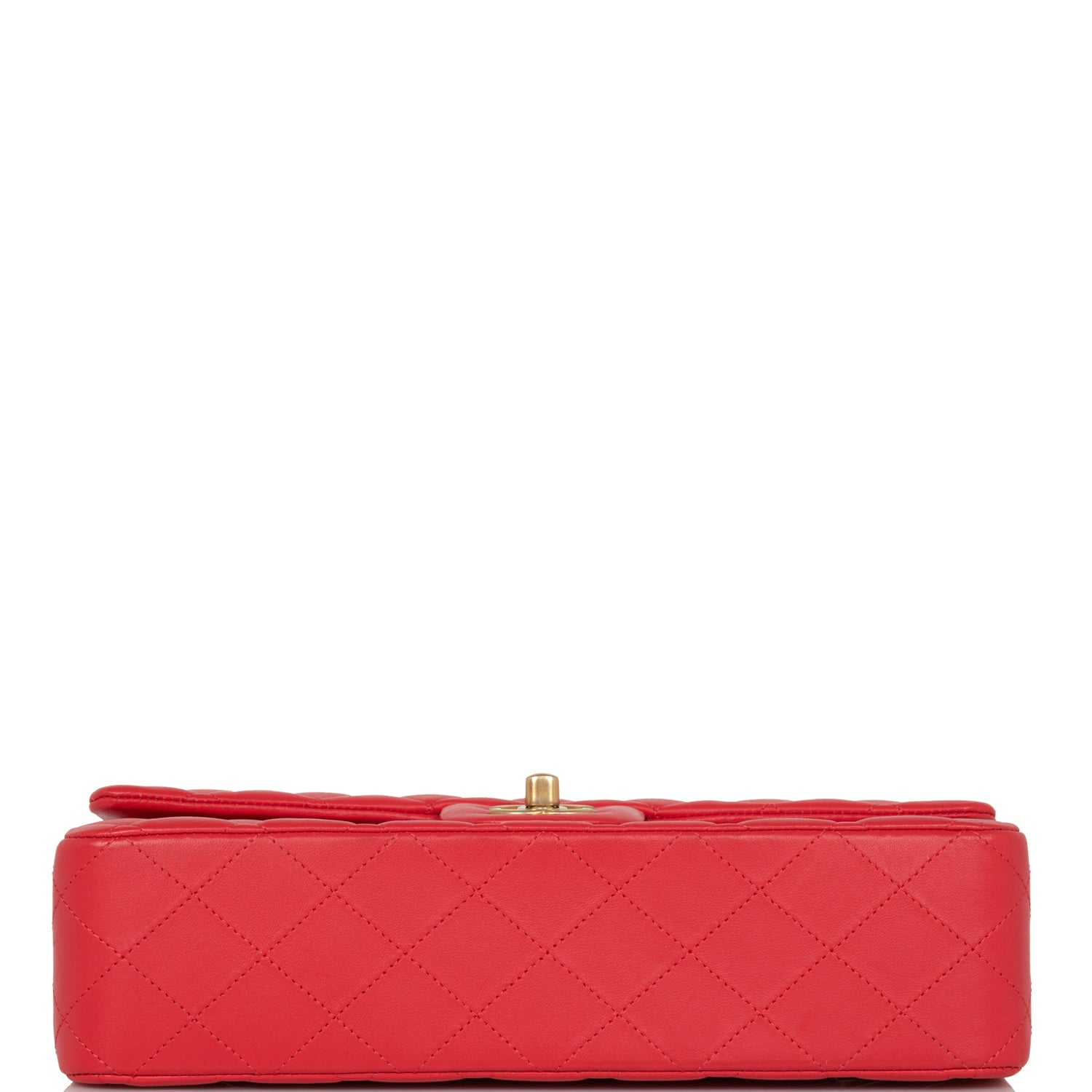 Chanel Red Quilted Lambskin Medium Classic Double Flap Bag – Madison ...