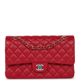 Chanel Medium Classic Double Flap Bag Red Caviar Light Gold Hardware - Payment 2 for MB