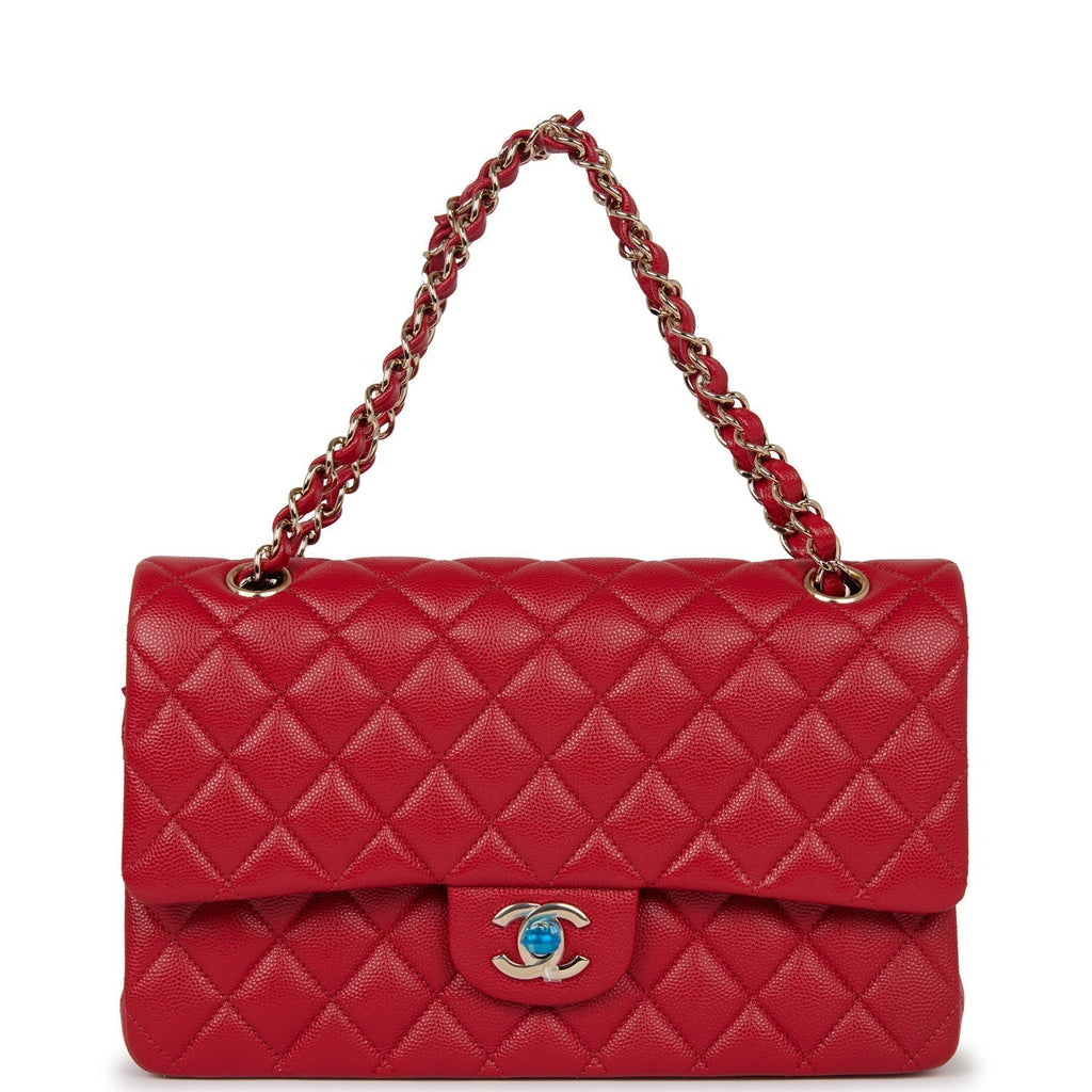 Chanel Medium Classic Double Flap Bag Red Caviar Light Gold Hardware - Payment 2 for MB