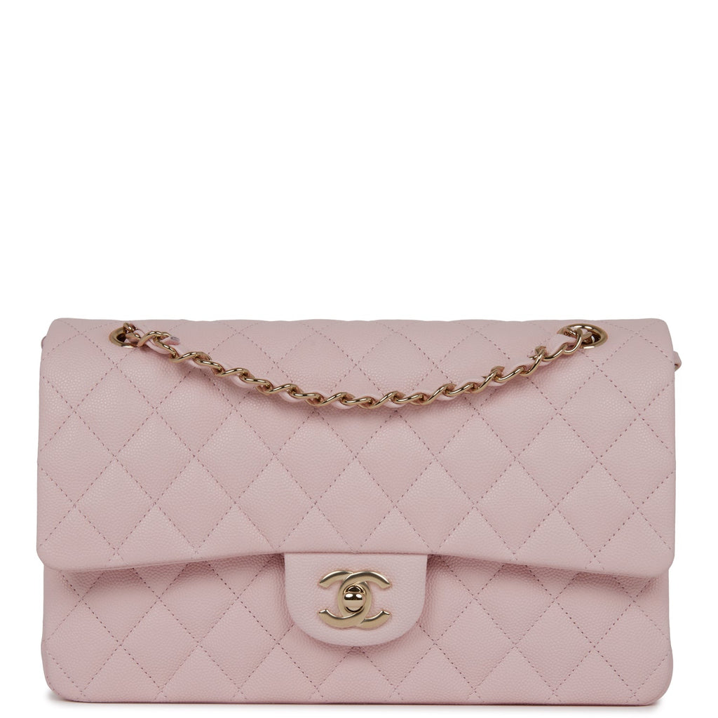 Chanel Small Classic Double Flap Bag Purple Iridescent Lambskin