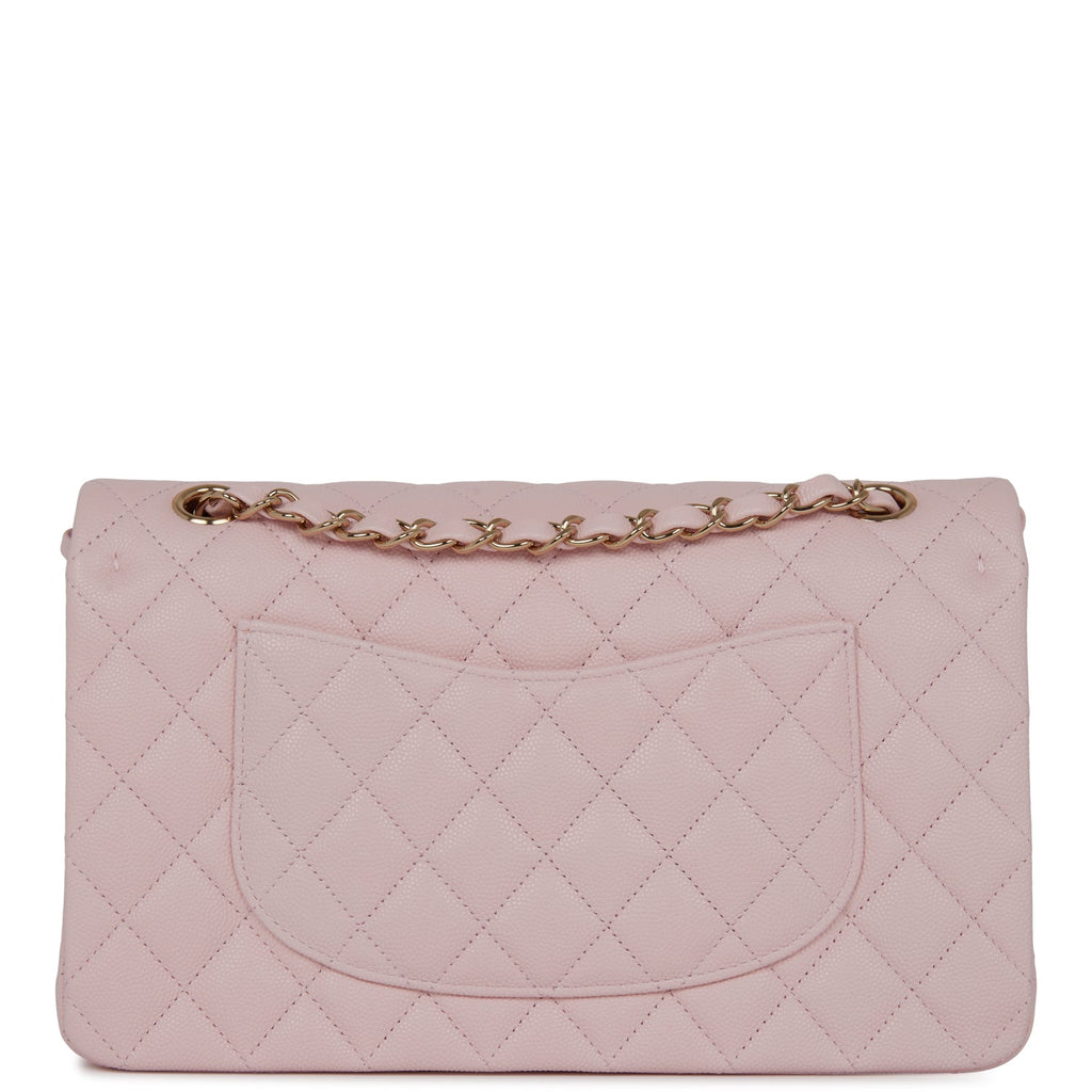 Chanel Classic 17C Pink Caviar Medium Double Flap Bag Series#23
