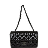 Chanel SO Black Quilted Patent Rectangular Mini Classic Flap Bag