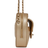 Chanel CC In Love Large Heart Bag Gold Lambskin Light Gold Hardware