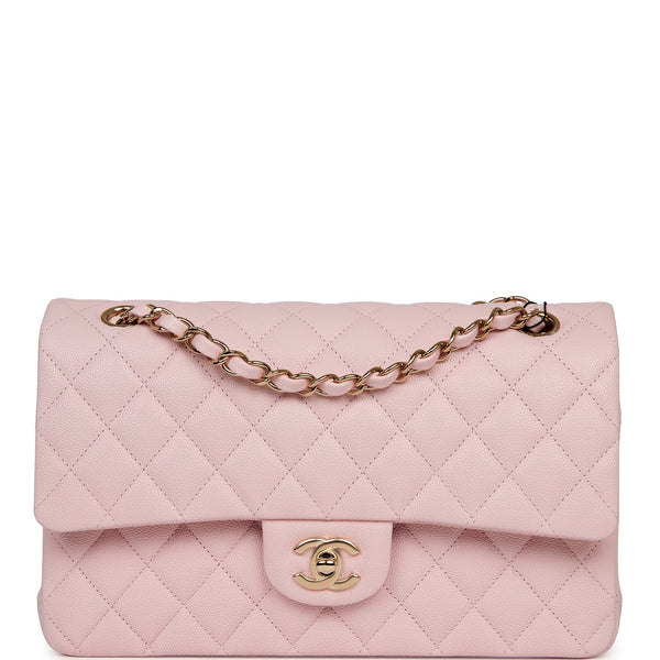 Chanel Pink Caviar Medium Classic Double Flap Bag Light Gold Hardware – Madison  Avenue Couture