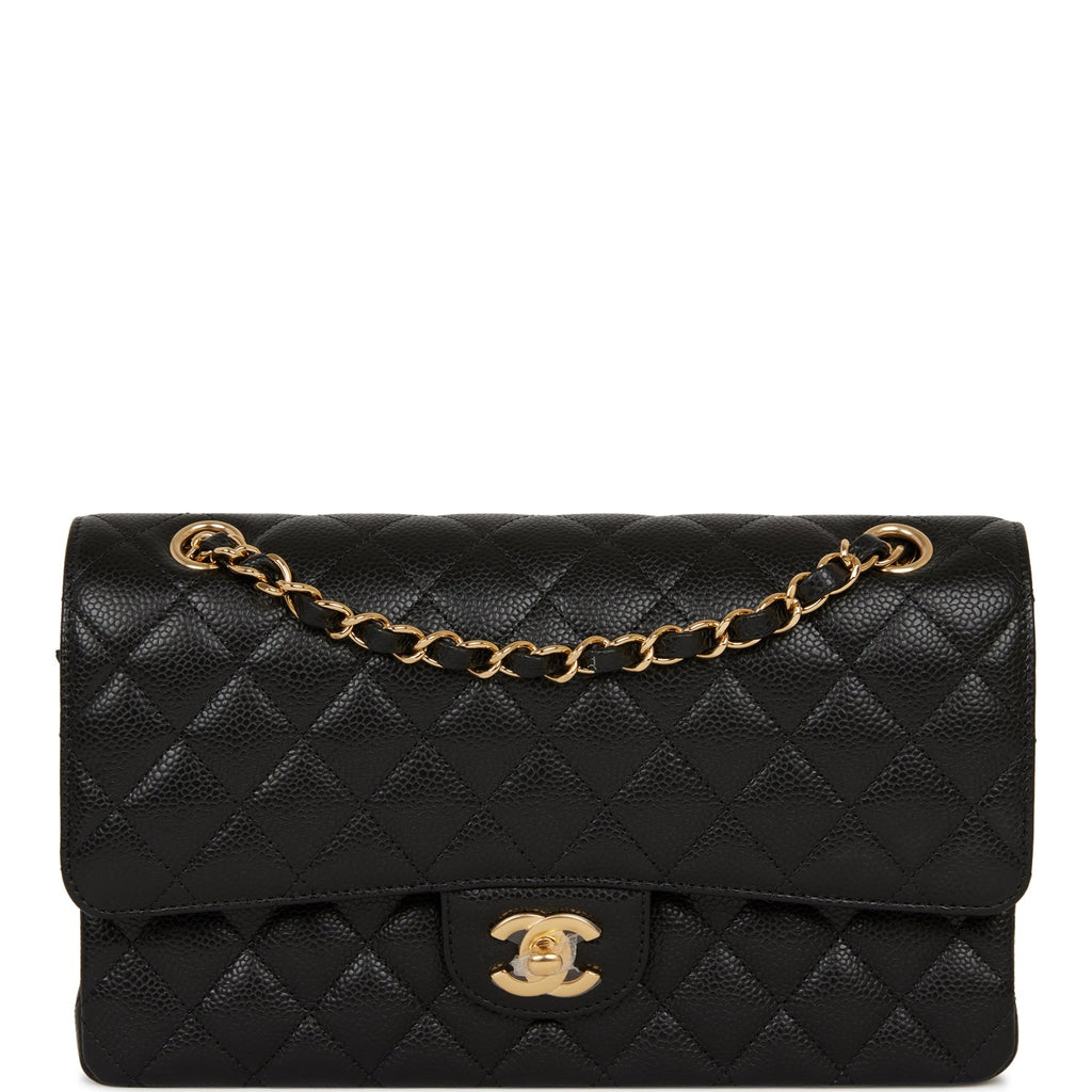 CHANEL SMALL CLASSIC FLAP HANDBAG, with quilted pink leather with