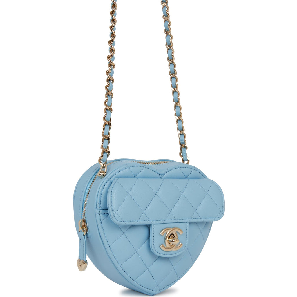 Chanel CC In Love Heart Belt Bag Gold Lambskin Light Gold Hardware –  Madison Avenue Couture