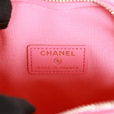 Chanel CC In Love Heart Clutch with Chain Pink Lambskin Light Gold Hardware