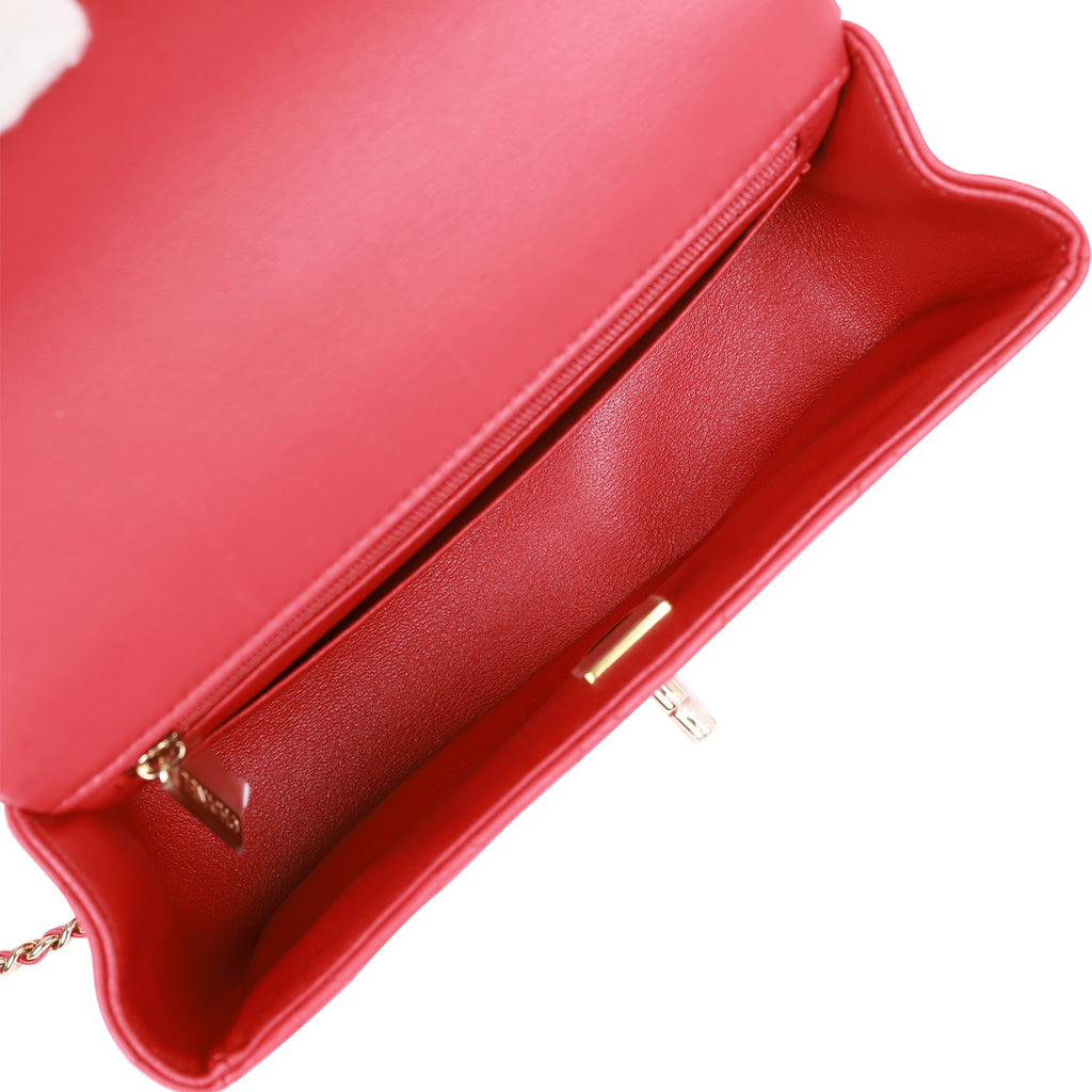 CHANEL, Bags, Red Chanel Loop Handle Flip Bag